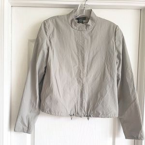 banana republic • gray bomber jacket